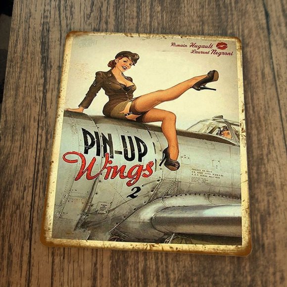 Pin Up Wings Mouse Pad Romain Hugault - Picture 1 of 1